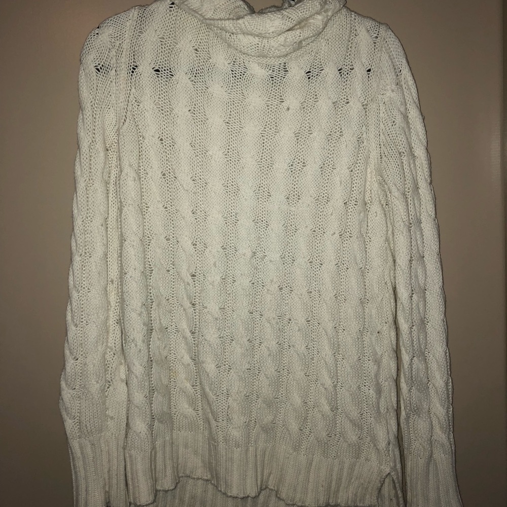 Cream turtle neck sweater